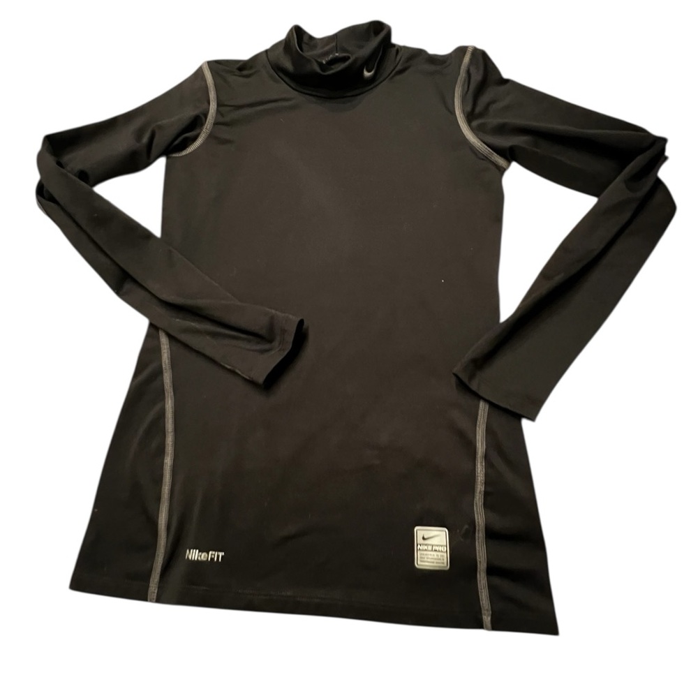 Nike Pro Tight size S 4-6 Turtleneck Black - Picture 1 of 6